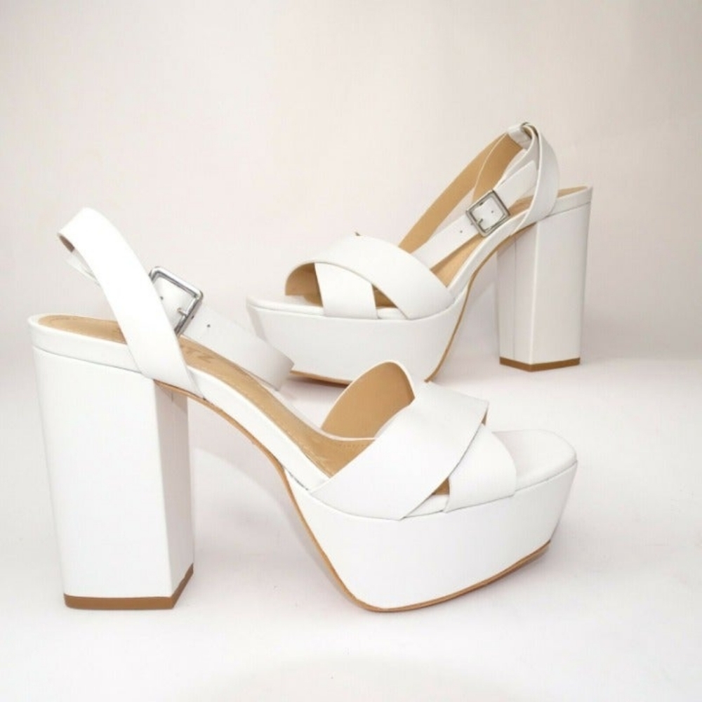 NIB❕Schutz Saphire White Platform Heels